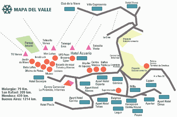 Mapa del Valle de LAS LEAS