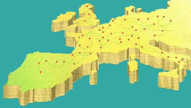 Mapa Europa en Libertad Auto + Hotel