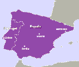 Pases de tren Regionales en Europa Mapa Espaa Portugal